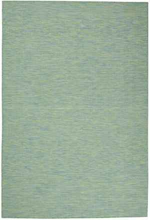 4' X 6' Blue Indoor Outdoor Area Rug