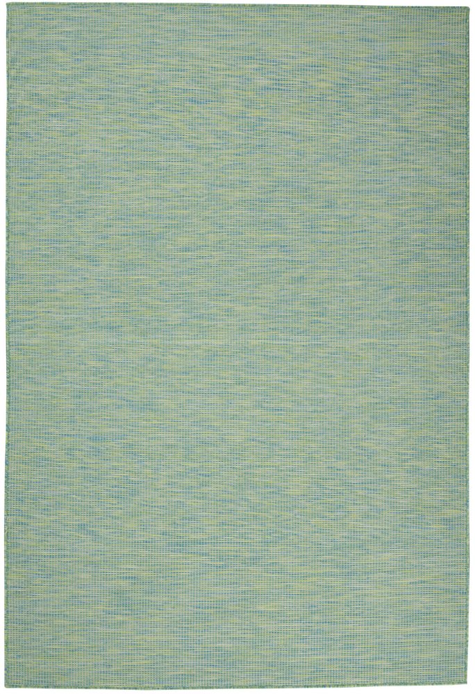 4' X 6' Blue Indoor Outdoor Area Rug