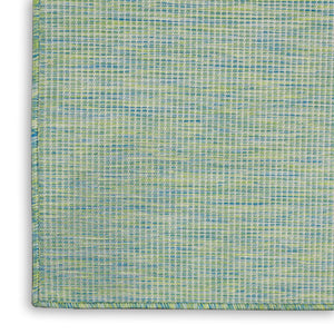 4' X 6' Blue Indoor Outdoor Area Rug
