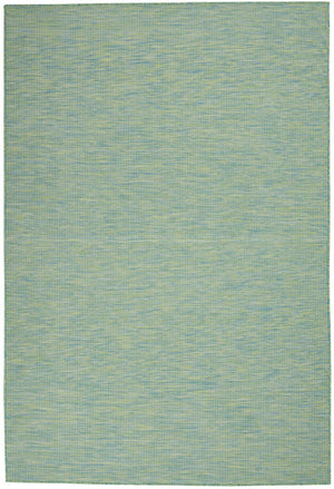 4' X 6' Blue Indoor Outdoor Area Rug