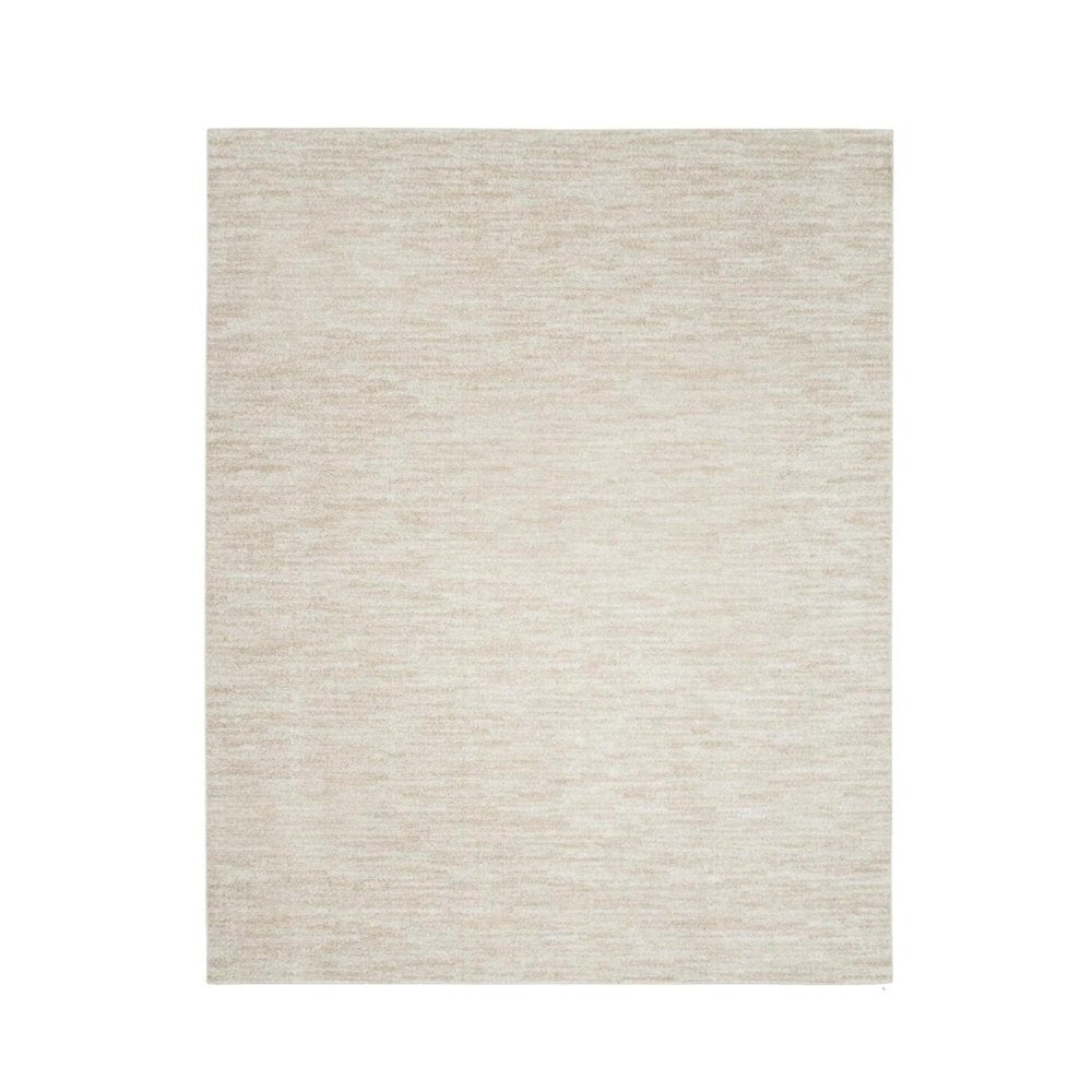 8' X 11' Beige And Ivory Indoor Outdoor Area Rug