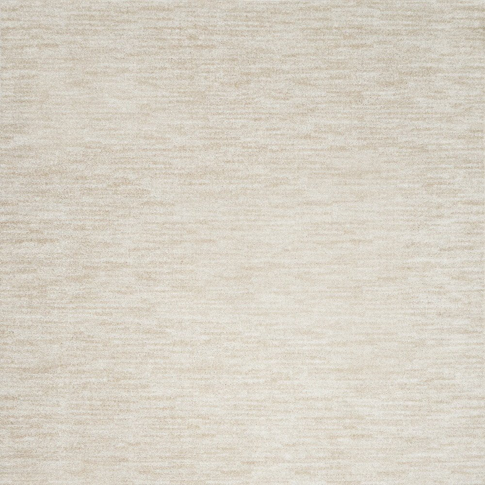 8' X 11' Beige And Ivory Indoor Outdoor Area Rug