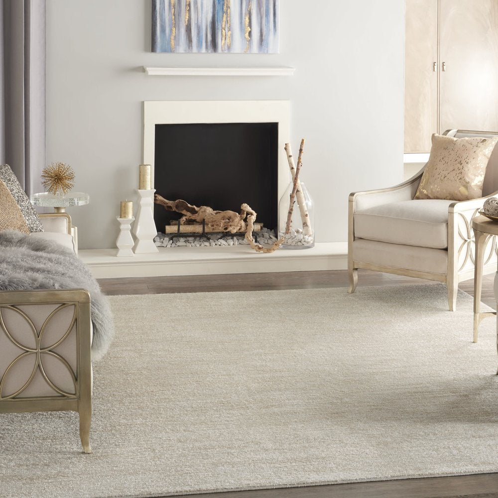 8' X 11' Beige And Ivory Indoor Outdoor Area Rug
