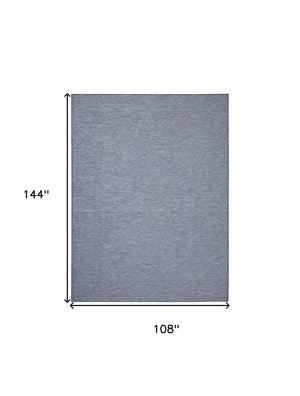 9' X 12' Navy Blue Indoor Outdoor Area Rug
