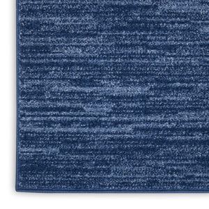 8' X 11' Navy Blue Indoor Outdoor Area Rug