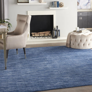 8' X 11' Navy Blue Indoor Outdoor Area Rug