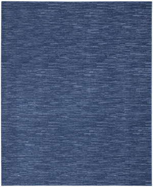 8' X 11' Navy Blue Indoor Outdoor Area Rug