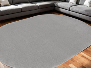 6' X 9' Gray Indoor Outdoor Area Rug