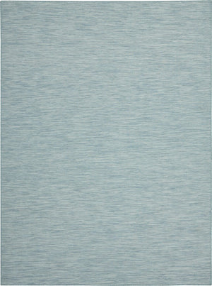 7' X 10' Aqua Indoor Outdoor Area Rug