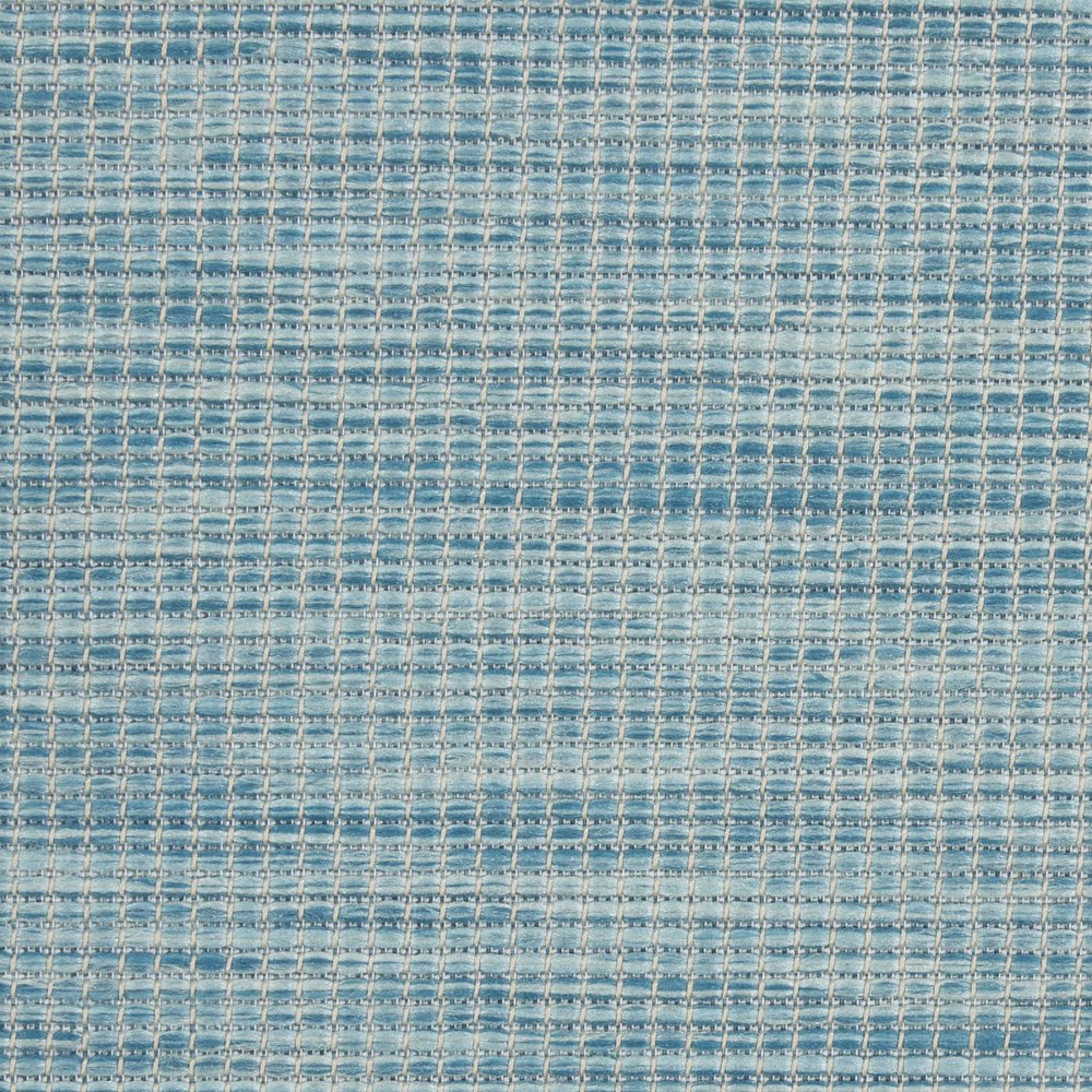 6' X 9' Aqua Indoor Outdoor Area Rug