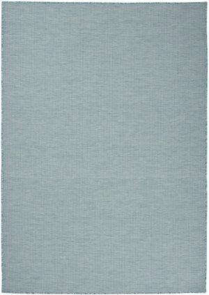 4' X 6' Aqua Power Loom Area Rug