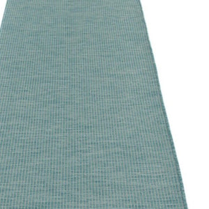 10' Aqua Power Loom Runner Rug