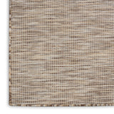 8' Beige Power Loom Runner Rug