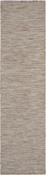 8' Beige Power Loom Runner Rug