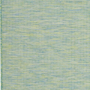 8' X 10' Blue And Green Indoor Outdoor Area Rug