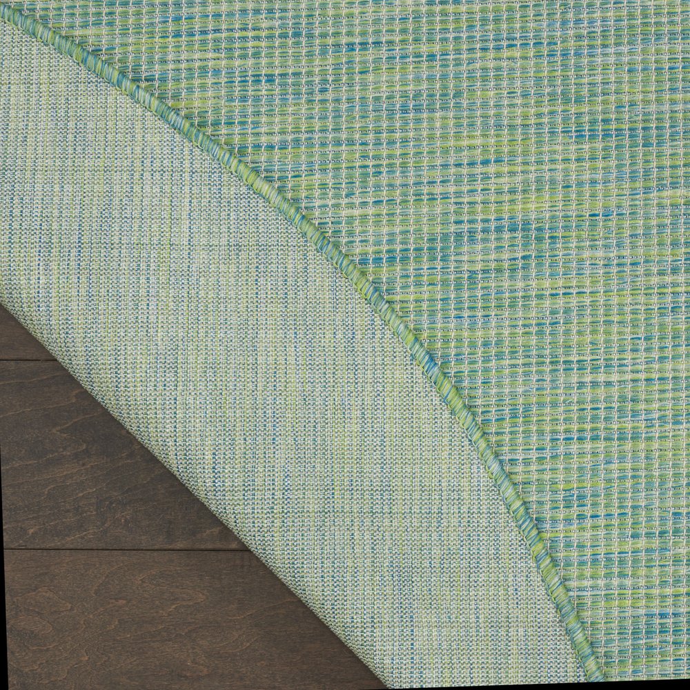 8' Blue Round Indoor Outdoor Area Rug