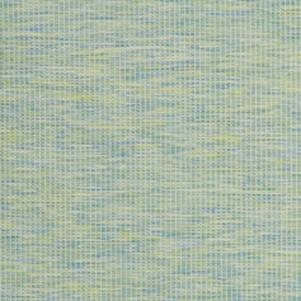 7' X 10' Blue and Green Indoor Outdoor Area Rug