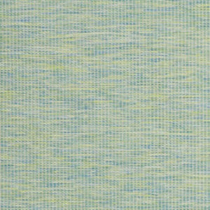 7' X 10' Blue and Green Indoor Outdoor Area Rug