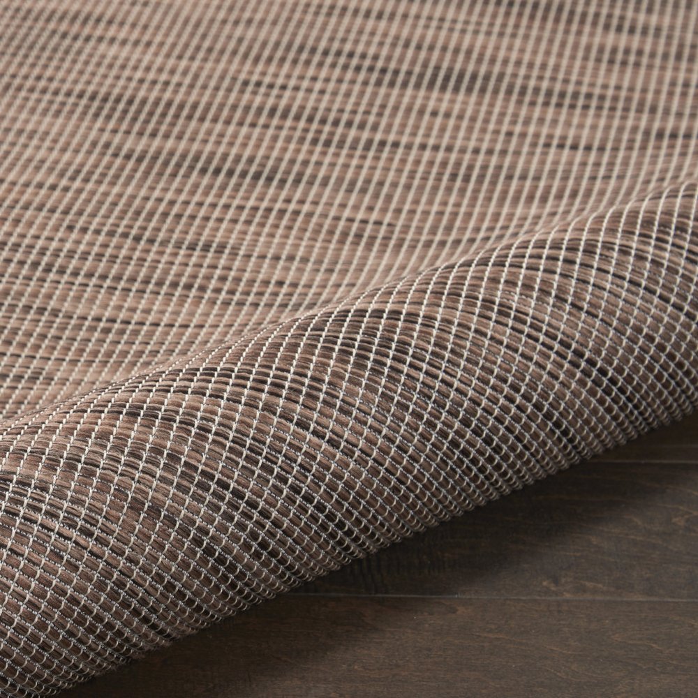 4' X 6' Brown Power Loom Area Rug