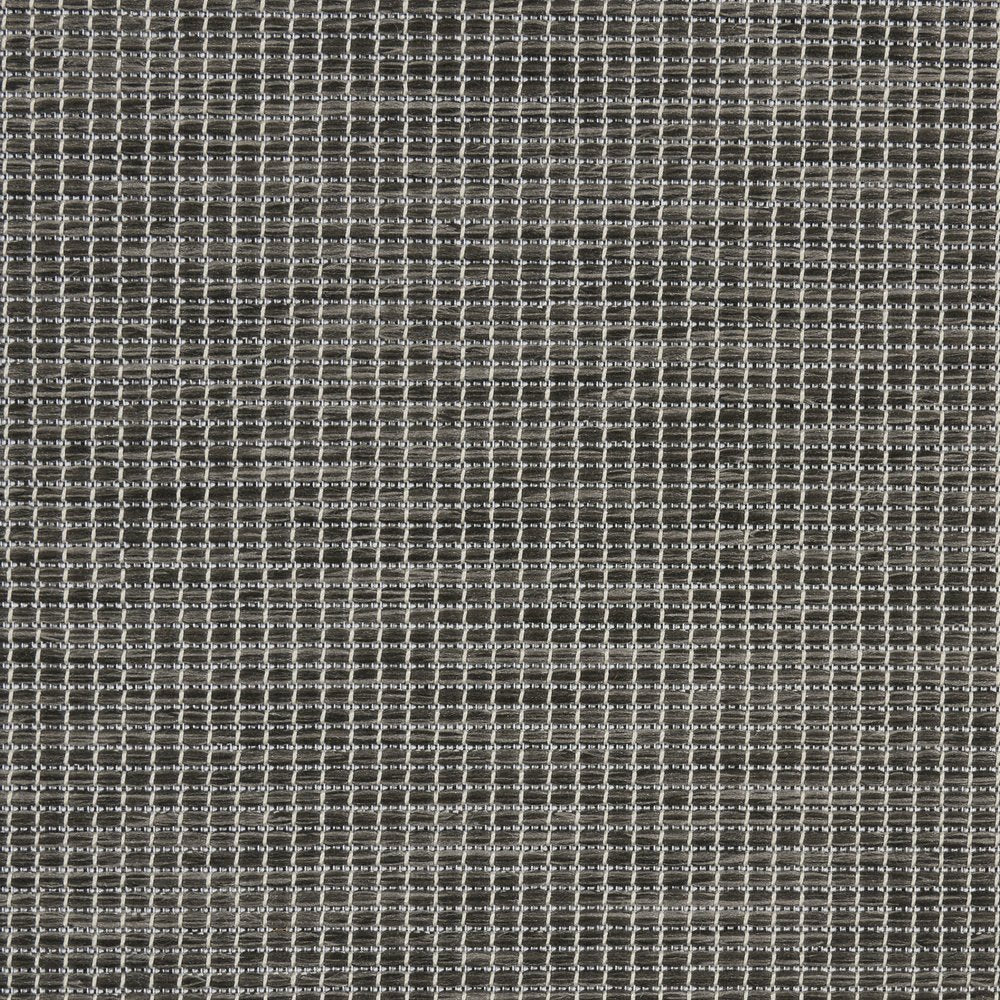 8' Charcoal Indoor Outdoor Runner Rug