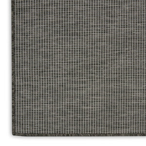 8' Charcoal Indoor Outdoor Runner Rug