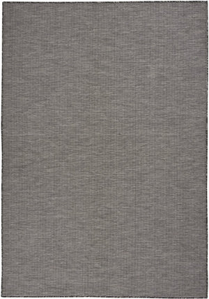 5' X 7' Charcoal Indoor Outdoor Area Rug