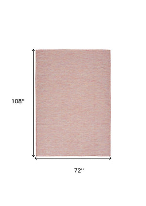 6' X 9' Dark Red Indoor Outdoor Area Rug