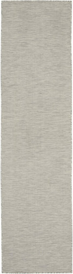 8' Gray Power Loom Runner Rug