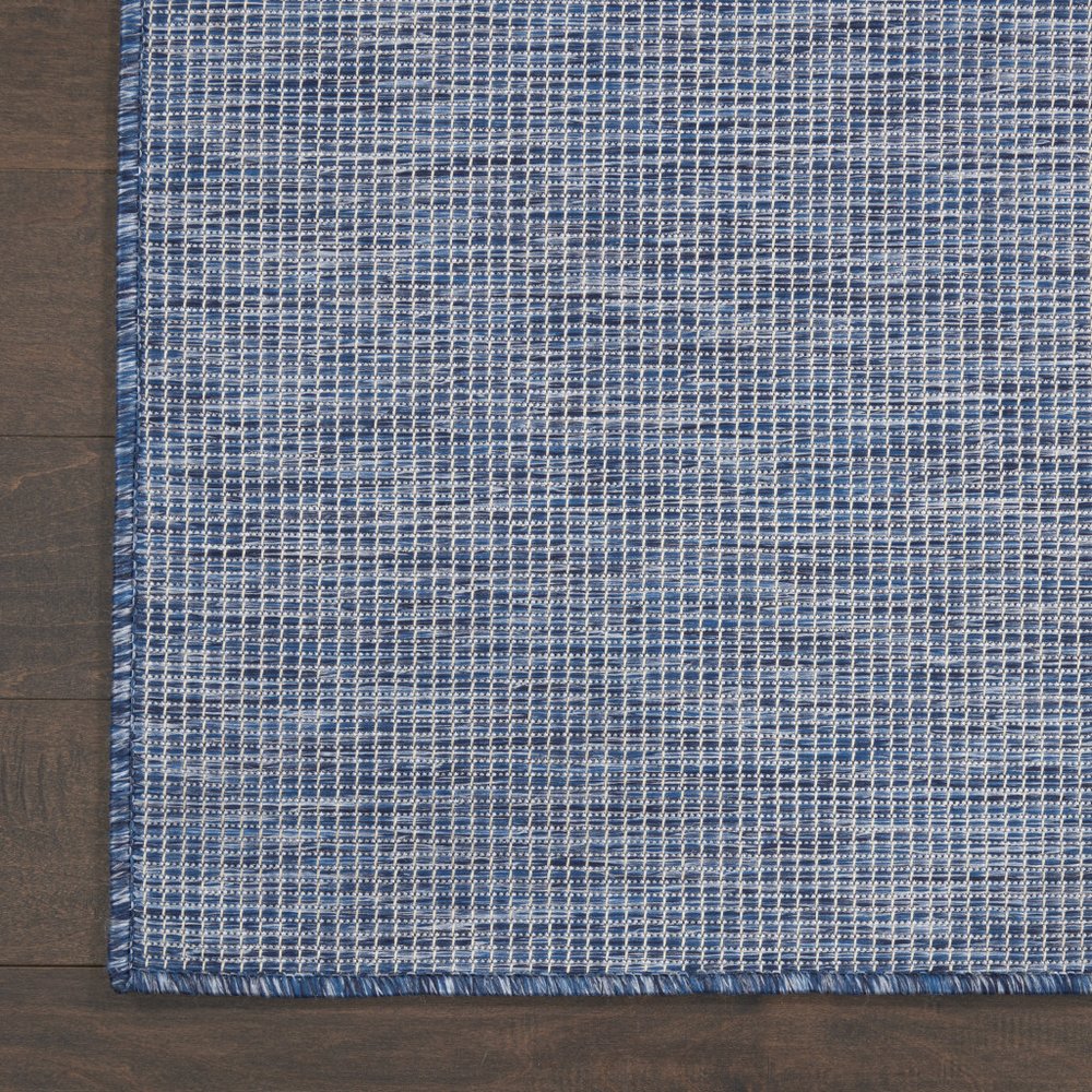8' Navy Blue Power Loom Runner Rug