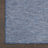 8' Navy Blue Power Loom Runner Rug