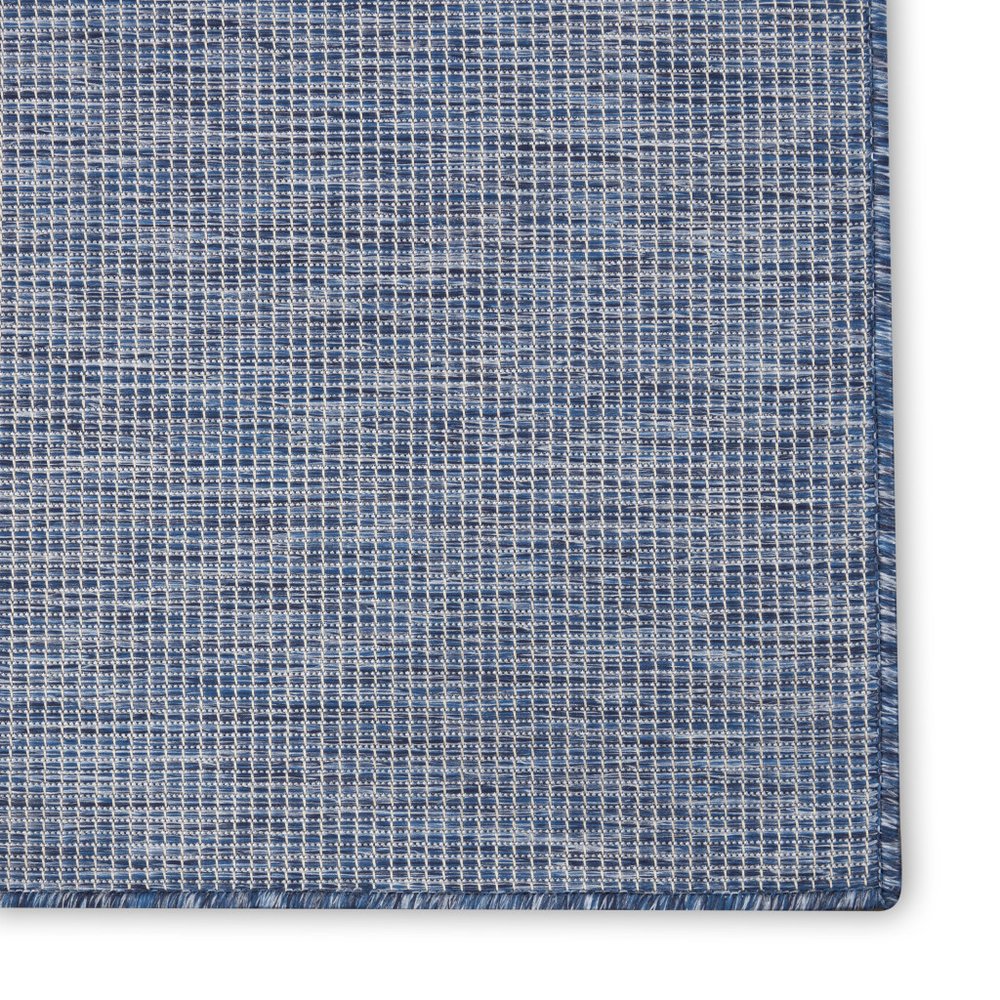 8' Navy Blue Power Loom Runner Rug
