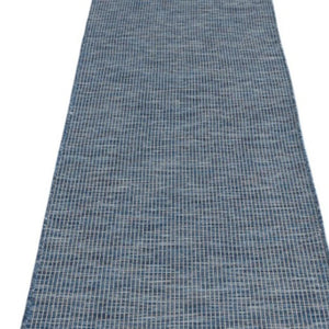 12' Navy Blue Power Loom Runner Rug