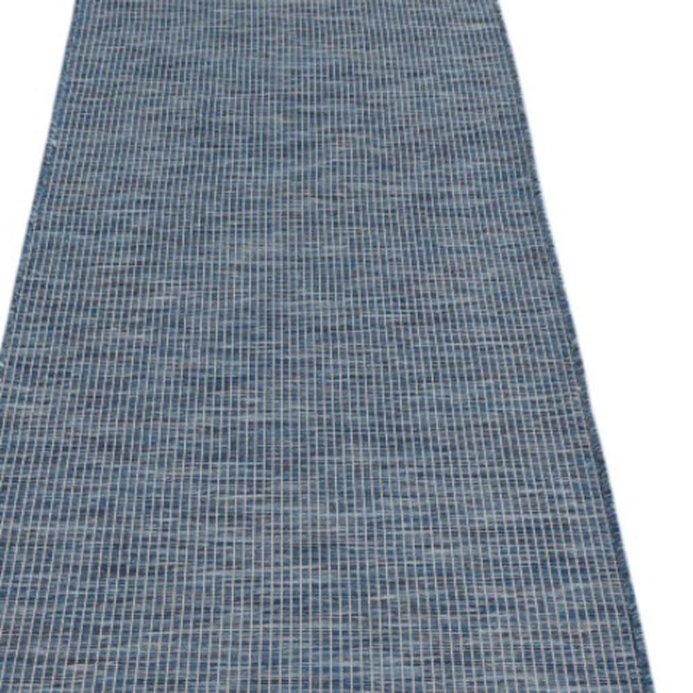 12' Navy Blue Power Loom Runner Rug