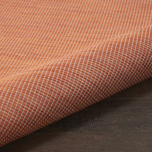 8' Rust Indoor Outdoor Runner Rug