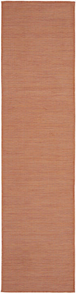 8' Rust Indoor Outdoor Runner Rug