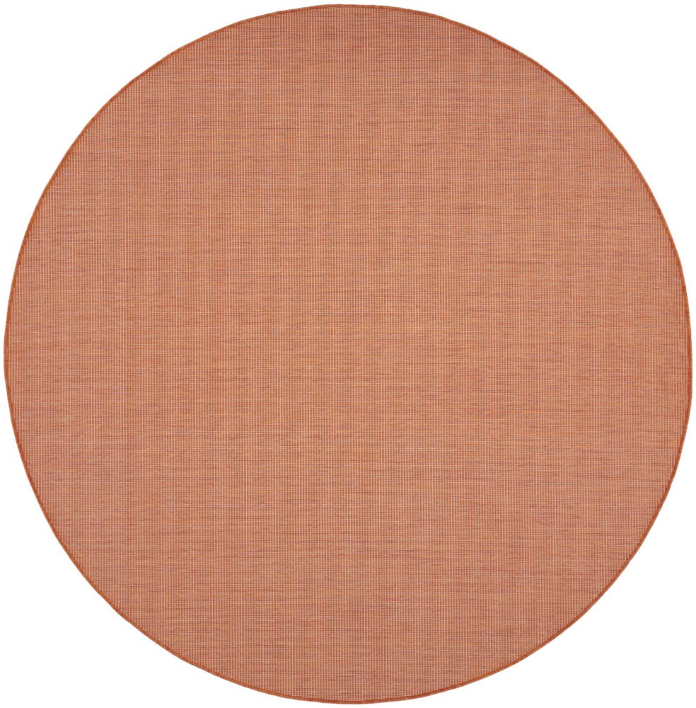 8' Terracotta Indoor Outdoor Area Rug
