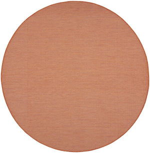 8' Terracotta Indoor Outdoor Area Rug