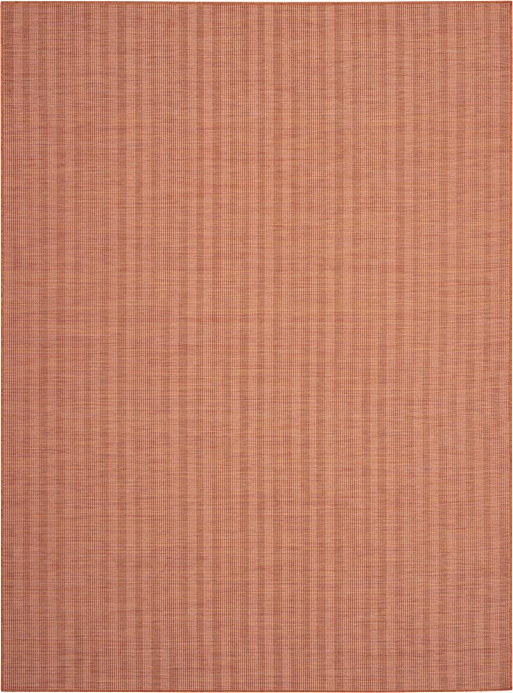 6' X 9' Terracotta Indoor Outdoor Area Rug