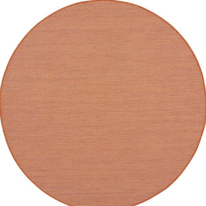 6' Terracotta Indoor Outdoor Area Rug