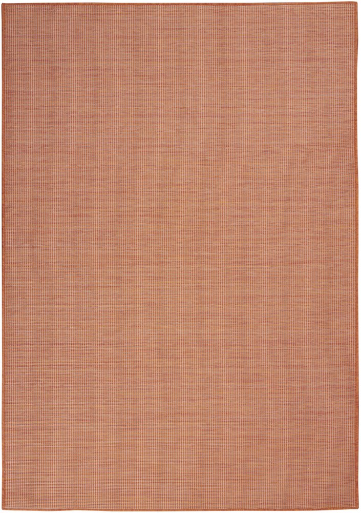 5' X 7' Terracotta Indoor Outdoor Area Rug