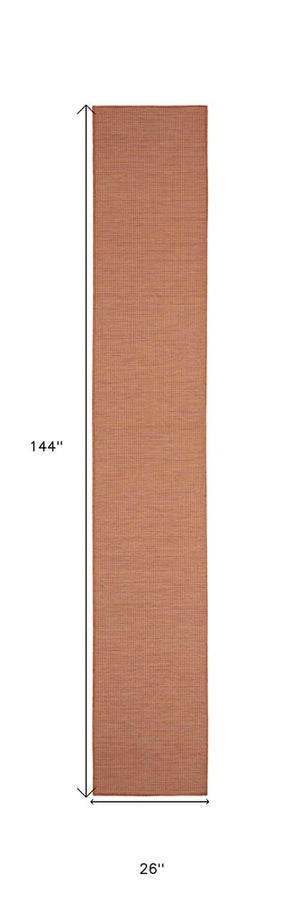 12' Terracotta Indoor Outdoor Area Rug
