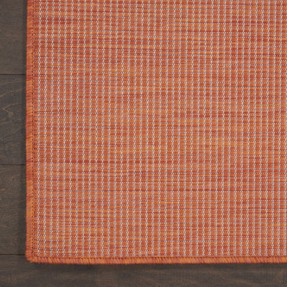 12' Terracotta Indoor Outdoor Area Rug