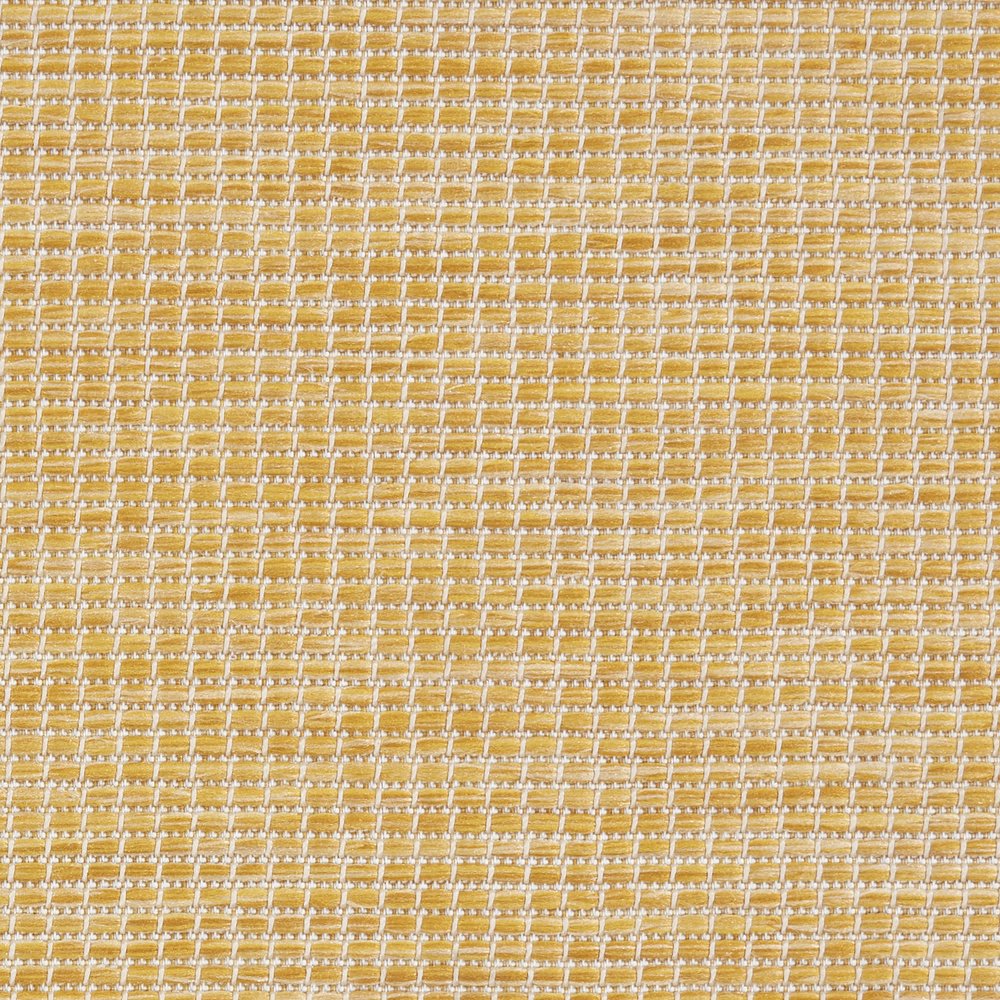 5' X 7' Yellow Indoor Outdoor Area Rug