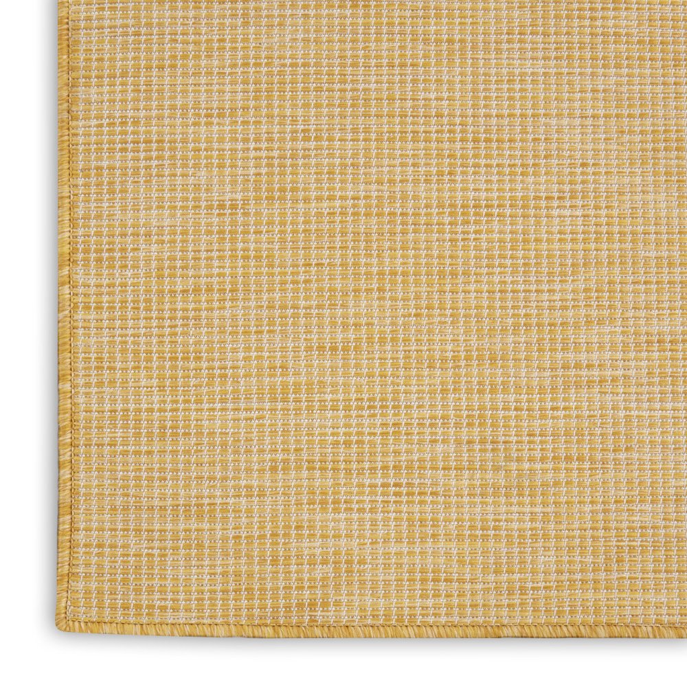 5' X 7' Yellow Indoor Outdoor Area Rug