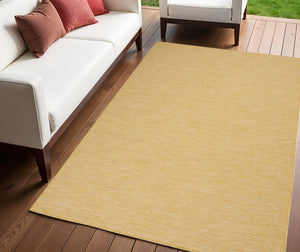 4' X 6' Yellow Indoor Outdoor Area Rug
