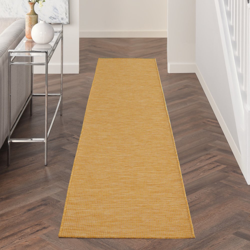 10' Yellow Indoor Outdoor Area Rug