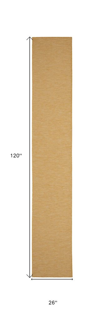 10' Yellow Indoor Outdoor Area Rug