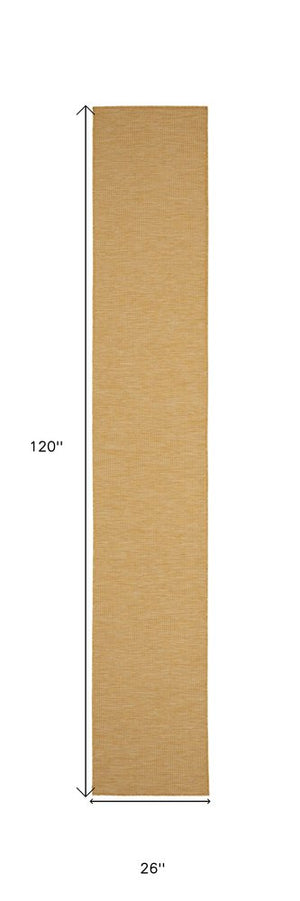 10' Yellow Indoor Outdoor Area Rug