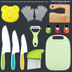 Children's Anti-cutting Gloves Cutting Board Fruit Knife