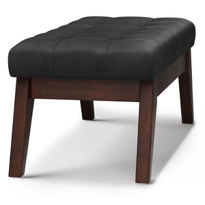Draper - Upholstered Mid Century Tufted Ottoman Bench by Couch.com
